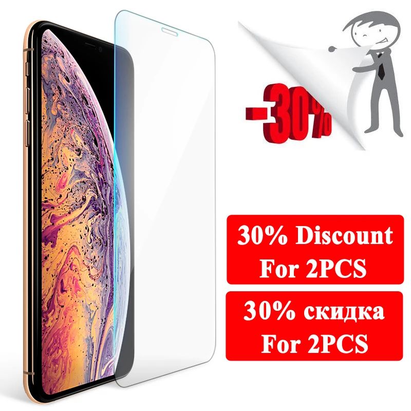 Защитное стекло для iPhone X защитная пленка 8 Plus защита экрана Aiphone 5 6 7 XR XS Max