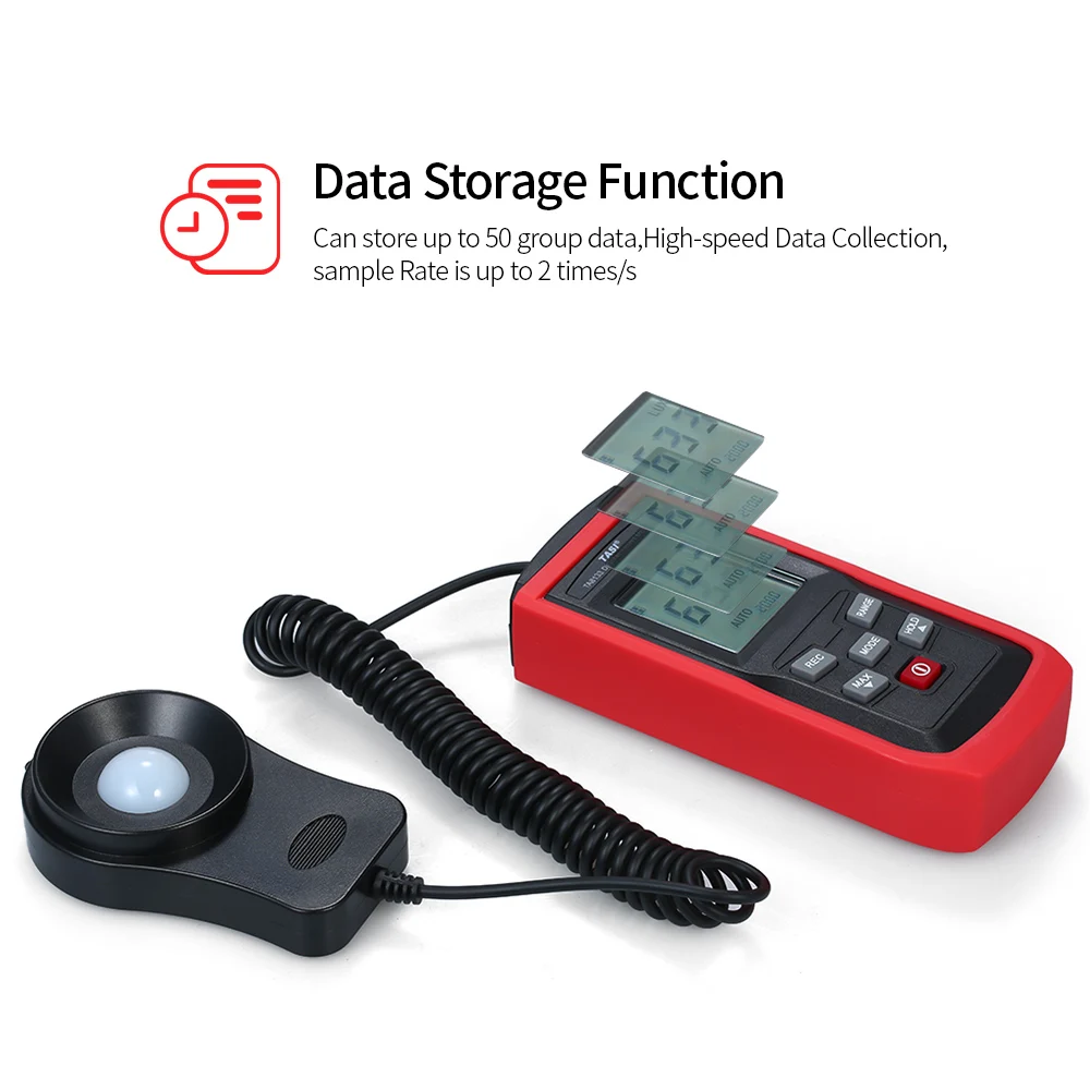 TASI ручной Мини цифровой фотометр люксметр ЖК-дисплей люминометр светильник