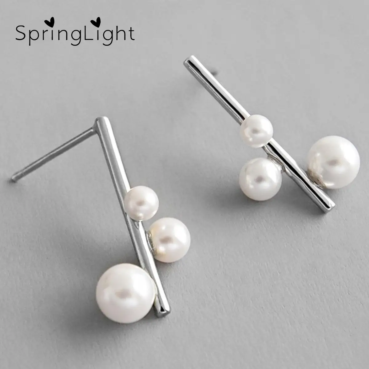 Серьги-подвески женские из серебра с гладкой вогнутой дугой | Украшения и