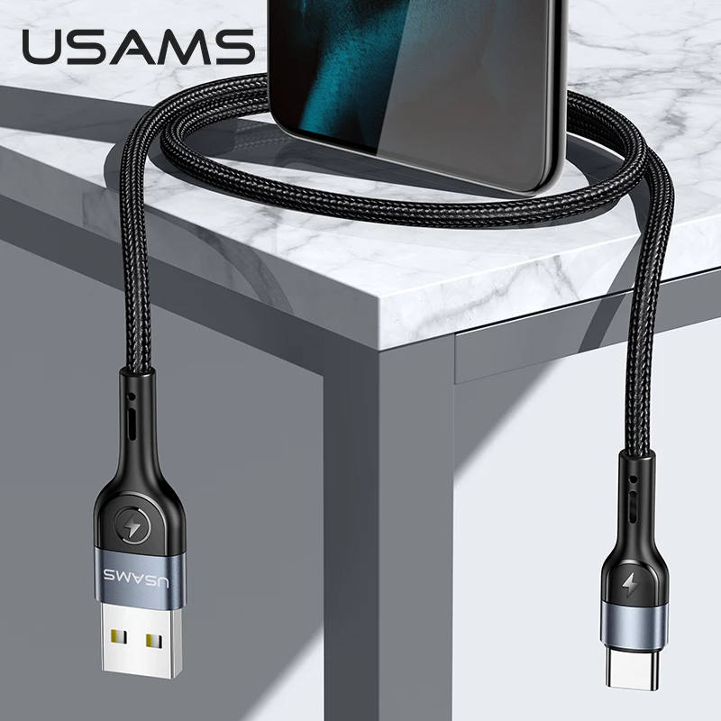 USAMS 30 шт. Usb кабель C зарядный Micro USB для Huawei Xiaomi Samsung Iphone набор кабелей Lightning передачи