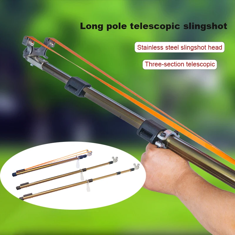 

Новинка, телескопическая Рогатка из нержавеющей стали, телескопическая Рогатка из сплава, высокомощная Рогатка, для охоты на открытом возд...