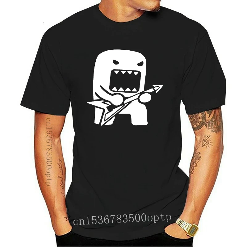 

New 2021-Domo-Kun-Japanese-Anime-Cartoon-Tv-Mens T-Shirt D33 2021est Fashion Tee Shirt