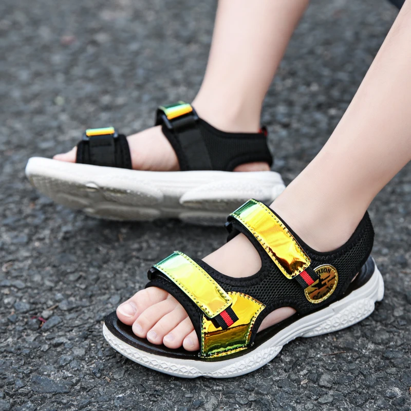 

2021 New Summer Beach Comfortable Sandals Fashion Shoes Children Kids LightWeight Outdoor Unisex Boys Soft Bottom