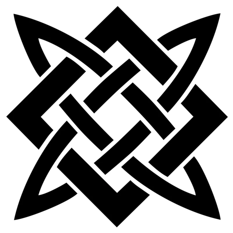 

Classic Slavic Pattern Funny Car Sticker Decal Silver/black Car Auto Stickers for Car Bumper Window Car Decorations PVC15cmX15cm