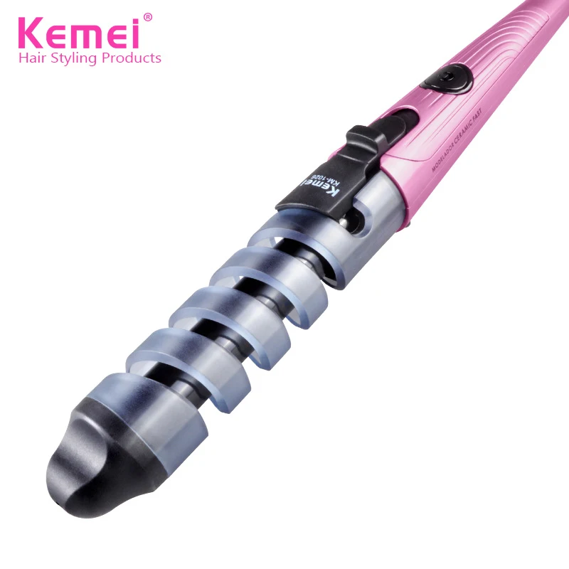 Kemei утюжок для завивки от ожогов большой и маленький палочка волос Керамика Бо не