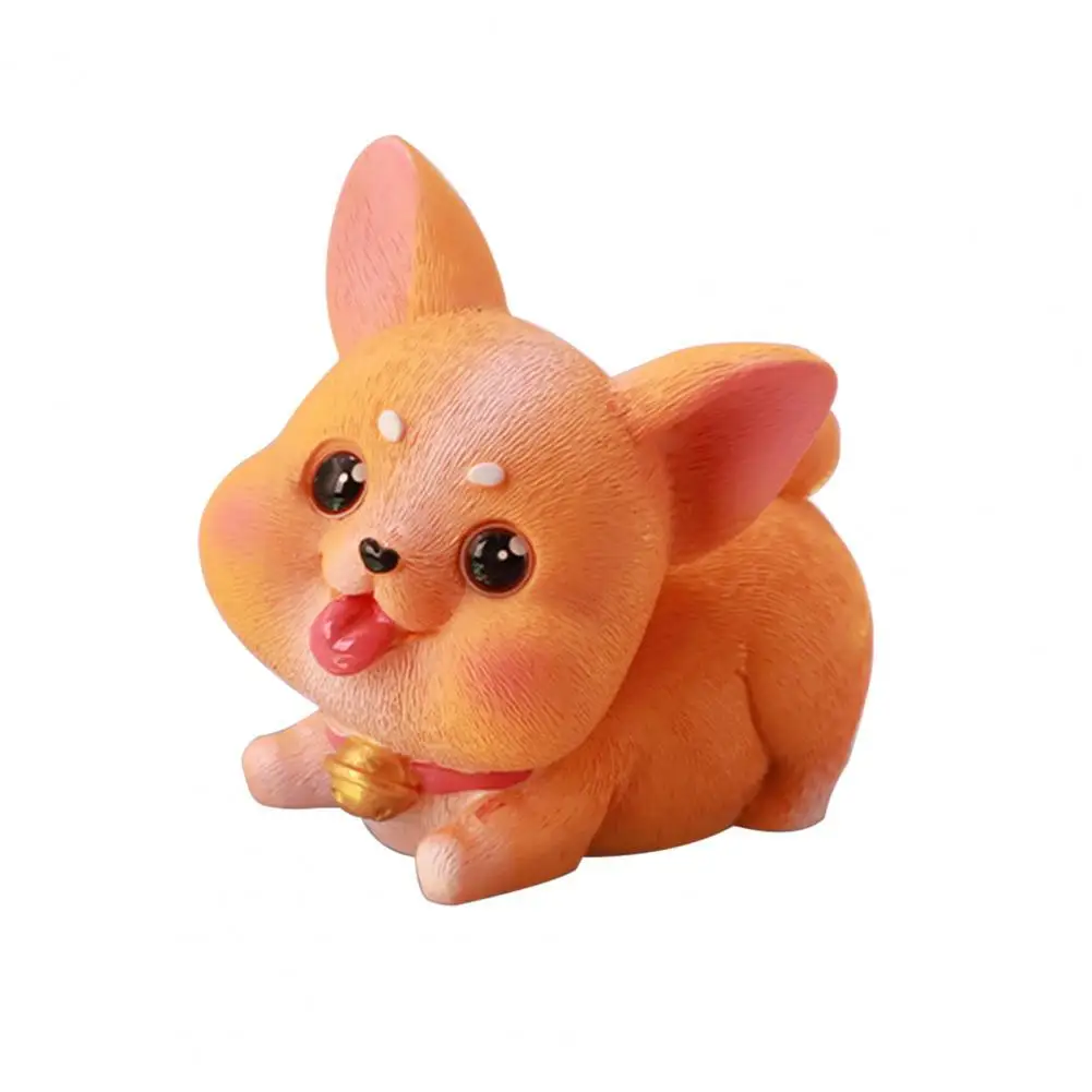 

Автомобиль украшения Статуя щенок изысканный смолы автомобиля орнамент с изображением собак для украшения