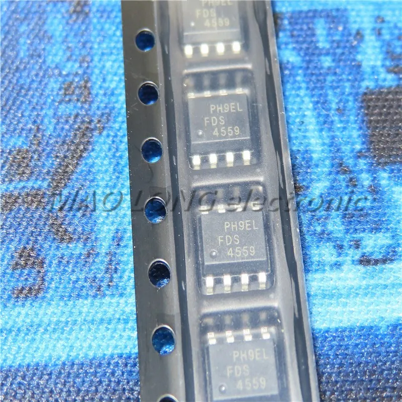 

10PCS/LOT FDS4559 FDS4559-NL 4559 SOP-8 N-channel/P-channel MOS field effect transistor 4.5A New In Stock Original Quality 100%