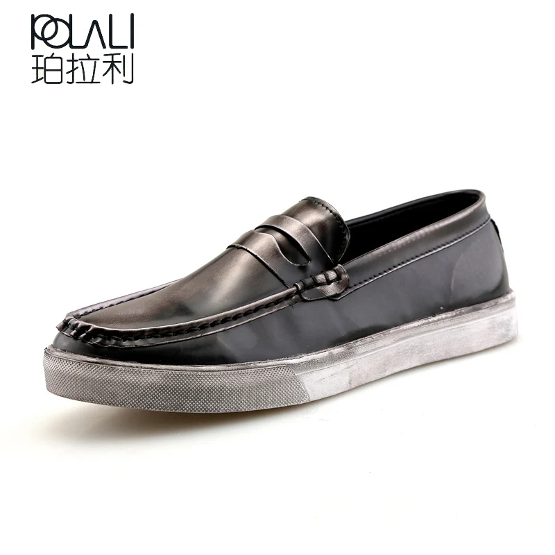 Высококачественные мужские тапочки из натуральной кожи; модные резиновые мужские тапочки; повседневные пляжные шлепанцы; летние мужские массажные тапочки