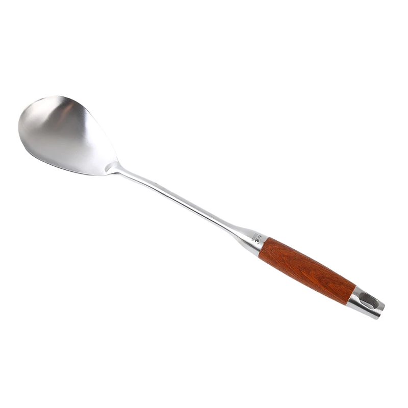 Палисандр шпатель ложка-сито 304 лопаточка из нержавеющей стали ложка утолщение