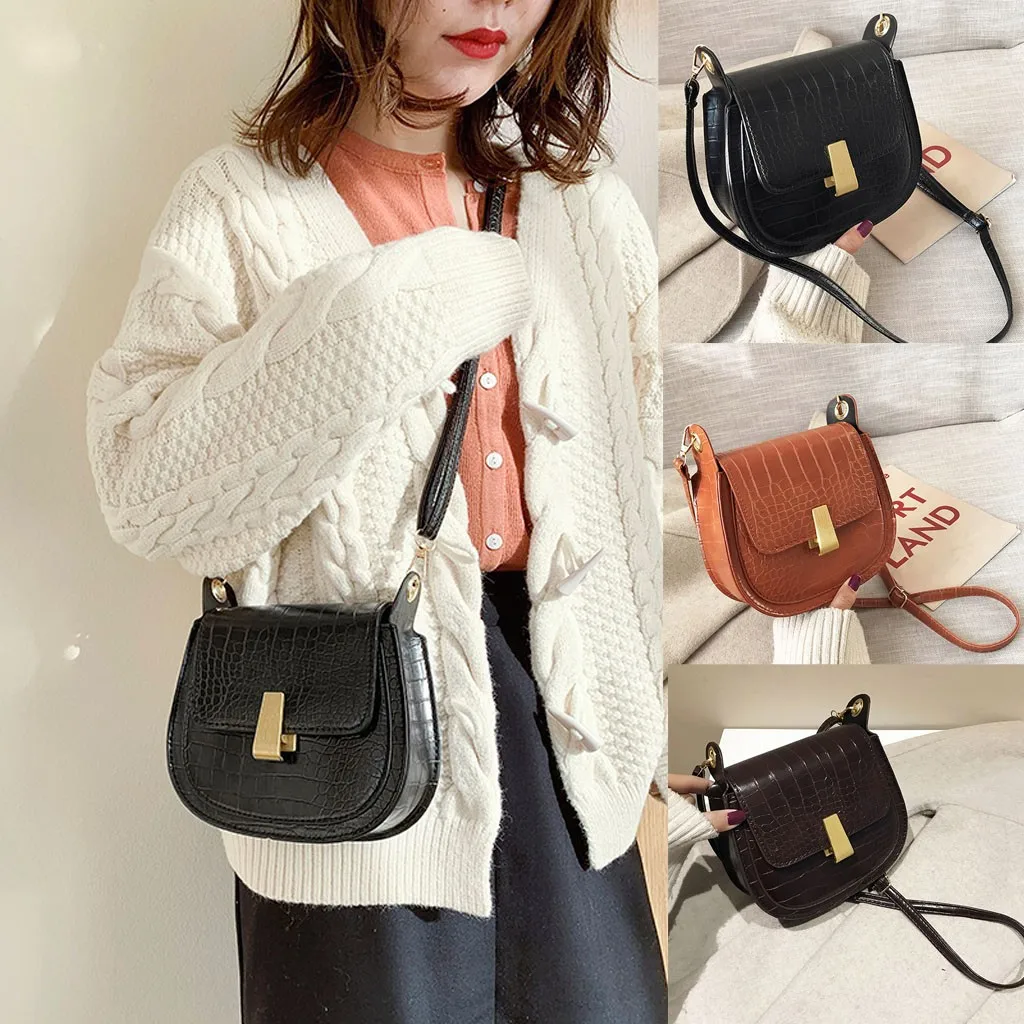 

2020 Fashion PU Leather Messenger Shoulder Bags Small Crossbody Bags For Women Phone Bag Casual Handbags Flap Bolsos Para Mujer