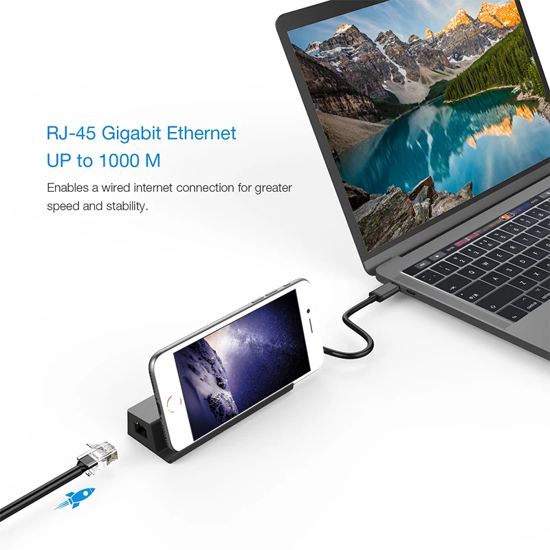 dzlst usb c hub usb type c к usb 30 rj45 адаптер конвертер