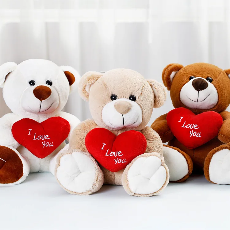 

Hugging Bear Bow Tie Bear "I Love You" Plush Doll Valentine's Day Gift Cute Cartoon Teddy Bear for Girlfriend Room Decoration
