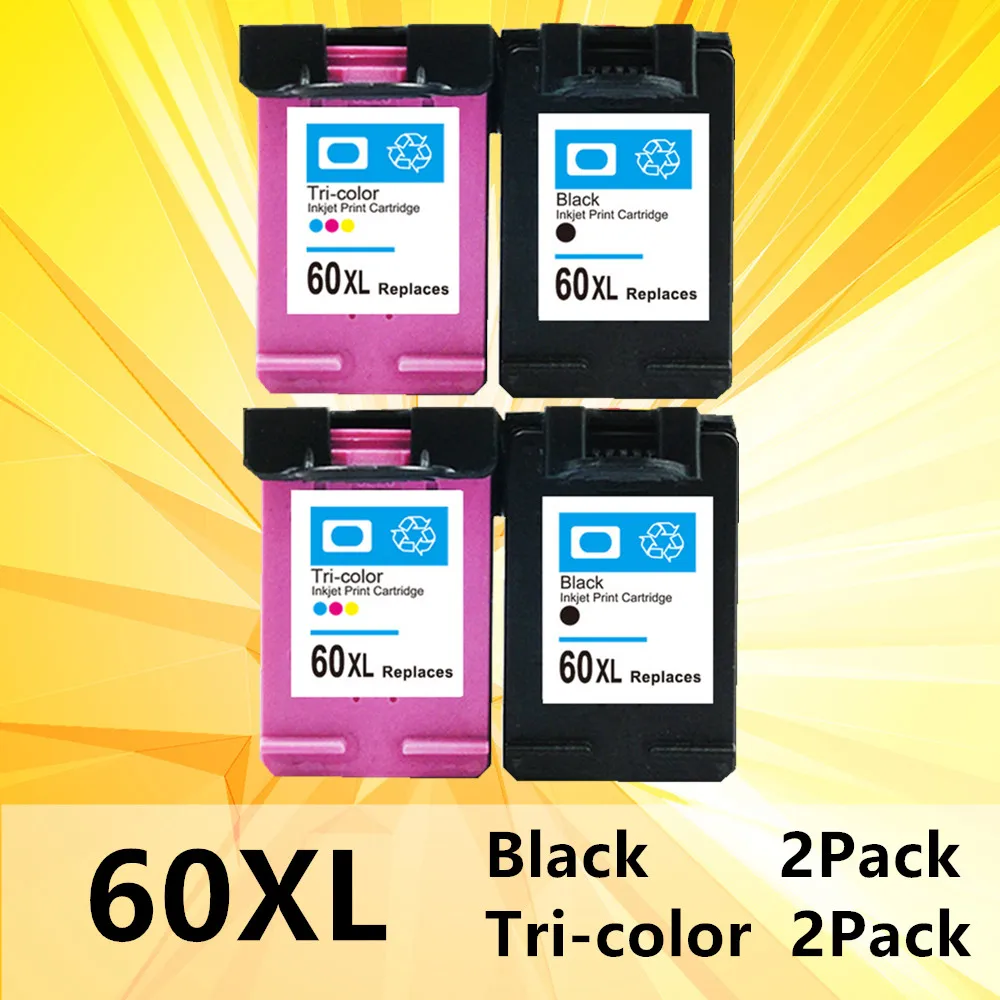 60XL чернильный картридж 60 совместимый для hp photosmart C4780 C4783 C4795 C4799 D110a F2400 с чернилами