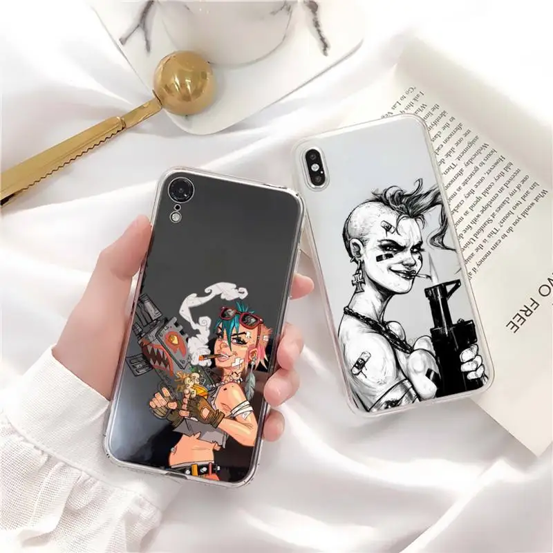 

Cute Tank Girl Phone Case for iphone 13 11 12 pro XS MAX 8 7 6 6S Plus X 5S SE 2020 XR case