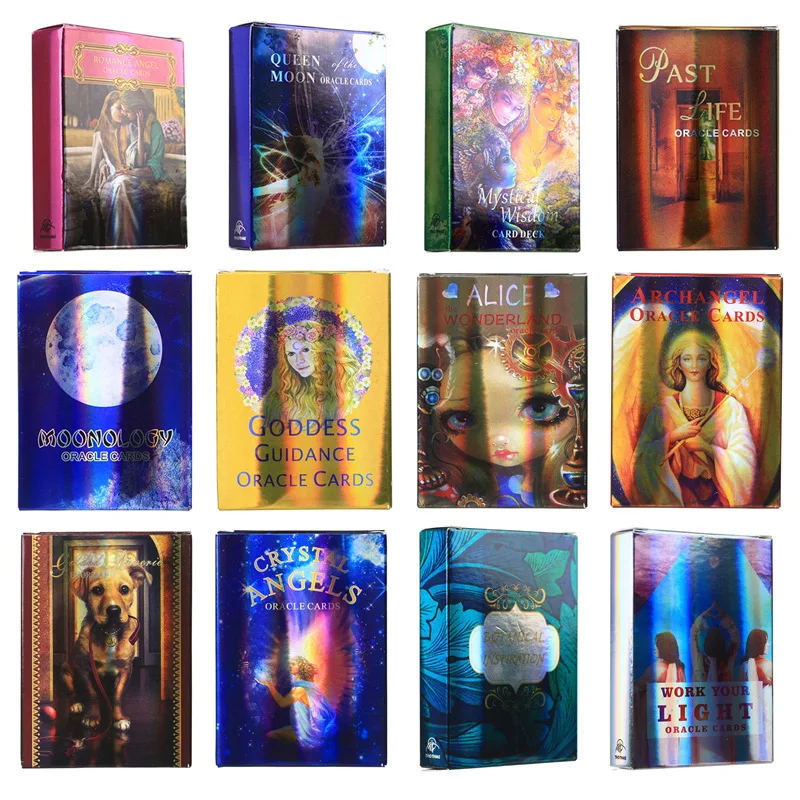 

2021 Brand New and High Qaulity Lenormand Oracle Cards Moono log Deck Board Game Archangel Divination Lasers Card Full English