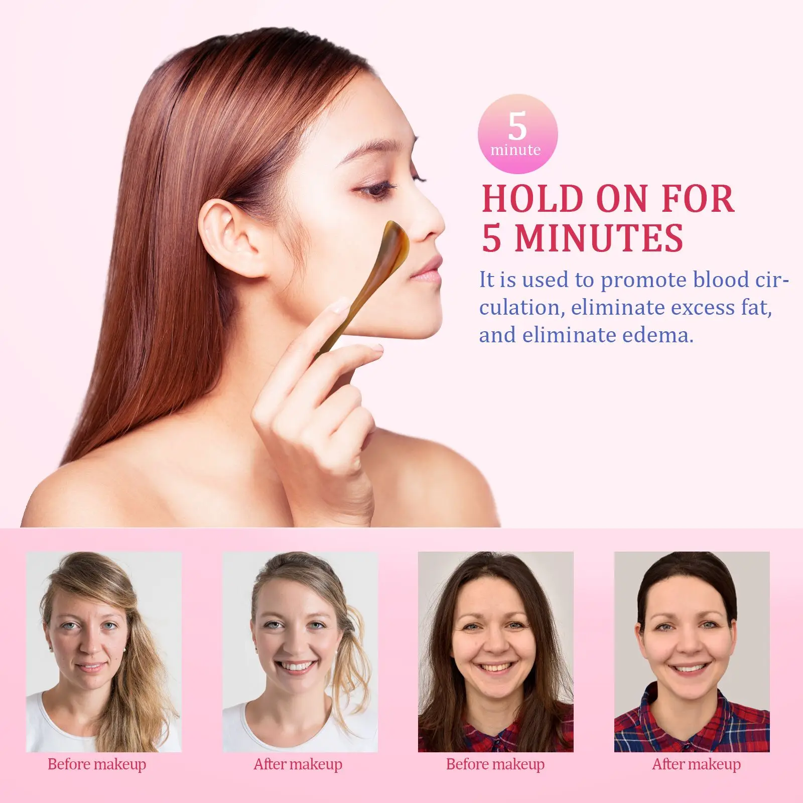 

2Pcs Face Cream Spatula Scraping Board Eye Cream Applicator Massager Stick Wand