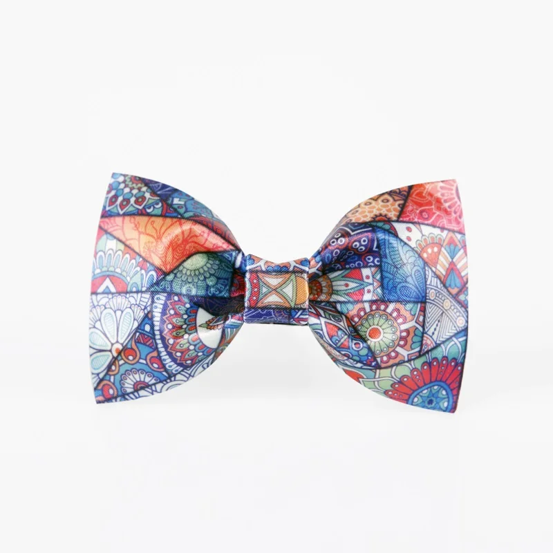 

2020 Brand New High Quality Fashion Print Men's Bow Ties Great For Party Groom Wedding Butterfly Tie with Gift Box