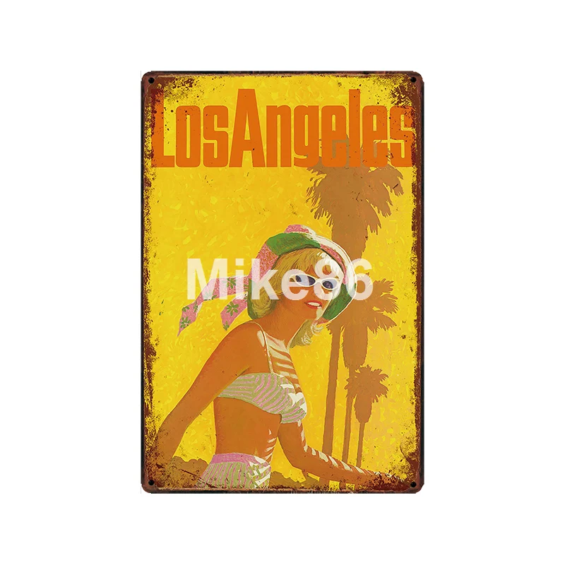 [Mike86] Техасский Детройт Майями Бостонский оловянный знак Старинный Рисунок металлической рамке туристический подарок плакат Искусство 20*30 см LT-1936 - Цвет: GLC-14951
