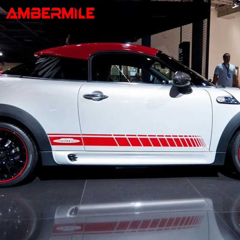 AMBERMILE KK для Mini Cooper R55 R56 R58 R60 R61 F54 F55 F56 F57 F60 Аксессуары кузова автомобиля Наклейка на