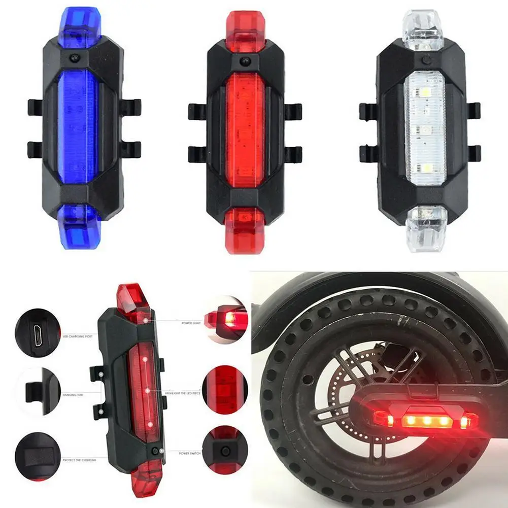 

Warning LED Strip Flashlight Bar Lamp for XIAOMI 9 M365 Electric Scooter Night Cycling Safety Decorative Light Scooter Parts