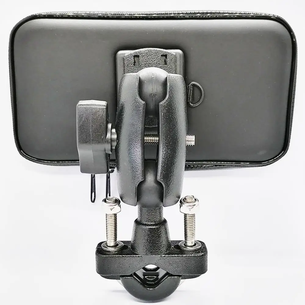 Мотоциклетный держатель для сотового телефона с водонепроницаемым чехлом на