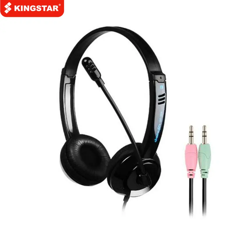 

Проводные наушники KINGSTAR, Hi-Fi стереонаушники с микрофоном, игровые наушники с шумоподавлением для ПК, компьютера, телефона