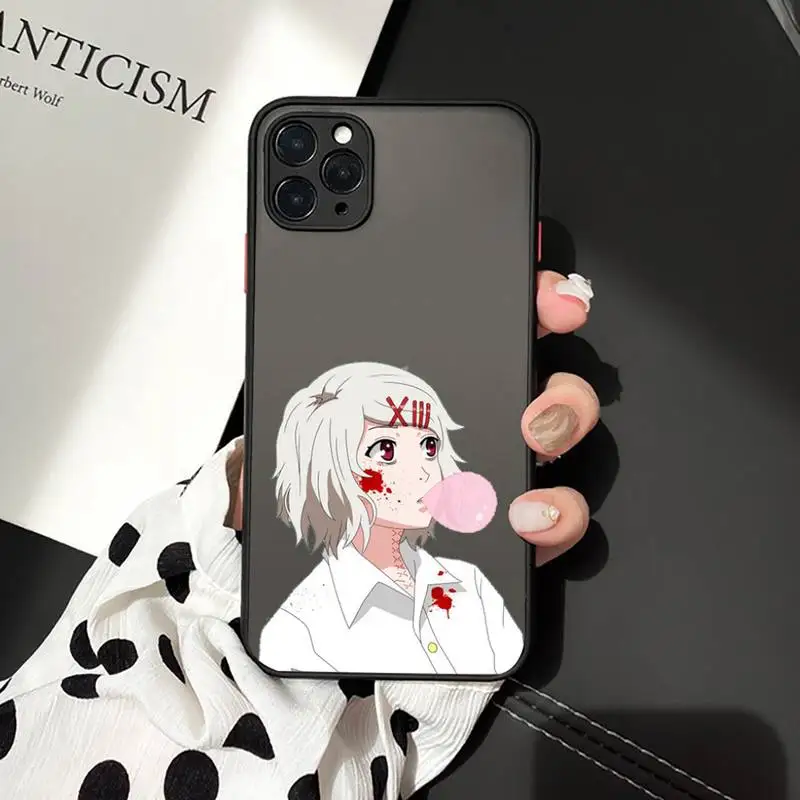 

anime JUUZOU SUZUYA Tokyo Ghouls Phone Cases Matte Transparent for iPhone 7 8 11 12 s mini pro X XS XR MAX Plus cover funda