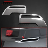 for peugeot 3008 ii 5008 t87 2017 2019 car rear exhaust muffler end tip end pipe sticker cover accessories decor trim 2pcsset