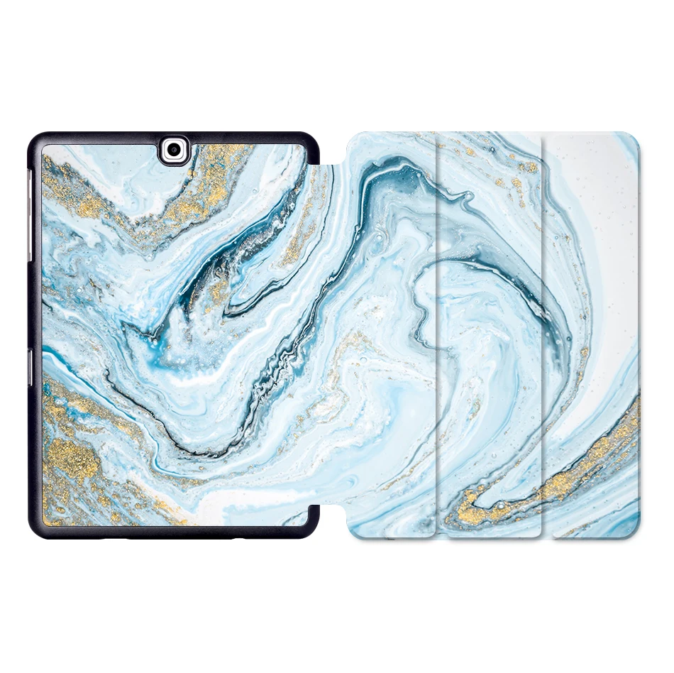 SS10 MTT мрамор из искусственной кожи чехол для samsung Galaxy Tab S2 9,7 ''SM-T810 T815 T813 T819 Флип Стенд Смарт чехол для планшета Авто Режим сна/пробуждения - Цвет: SS10