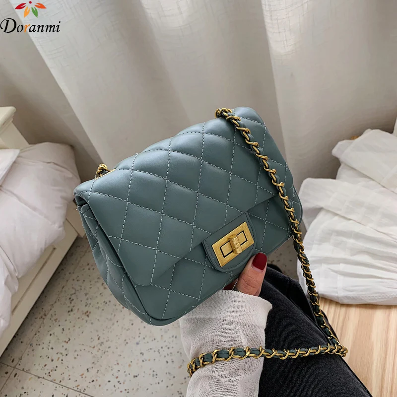 DORANMI Classic Diamond Lattice Flap Bags For Women 2019 Luxury Brand Designed Shoulder Bag Messenger Female Leather Bolso BB356 | Багаж и