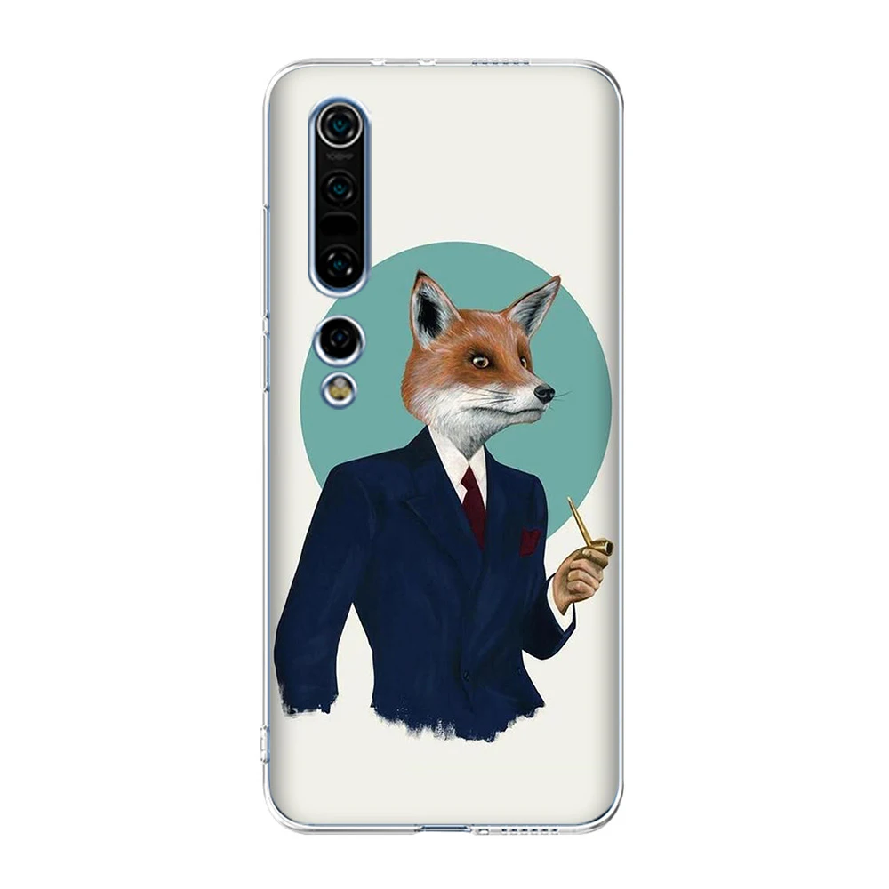 

Fox Animal Case For Xiaomi Redmi Note 8T 9 8 7 Pro MI Note 10 9 10T 9T Pro SE A2 A3 Lite 6X F1 Poco X3 Soft TPU Phone Back Funda