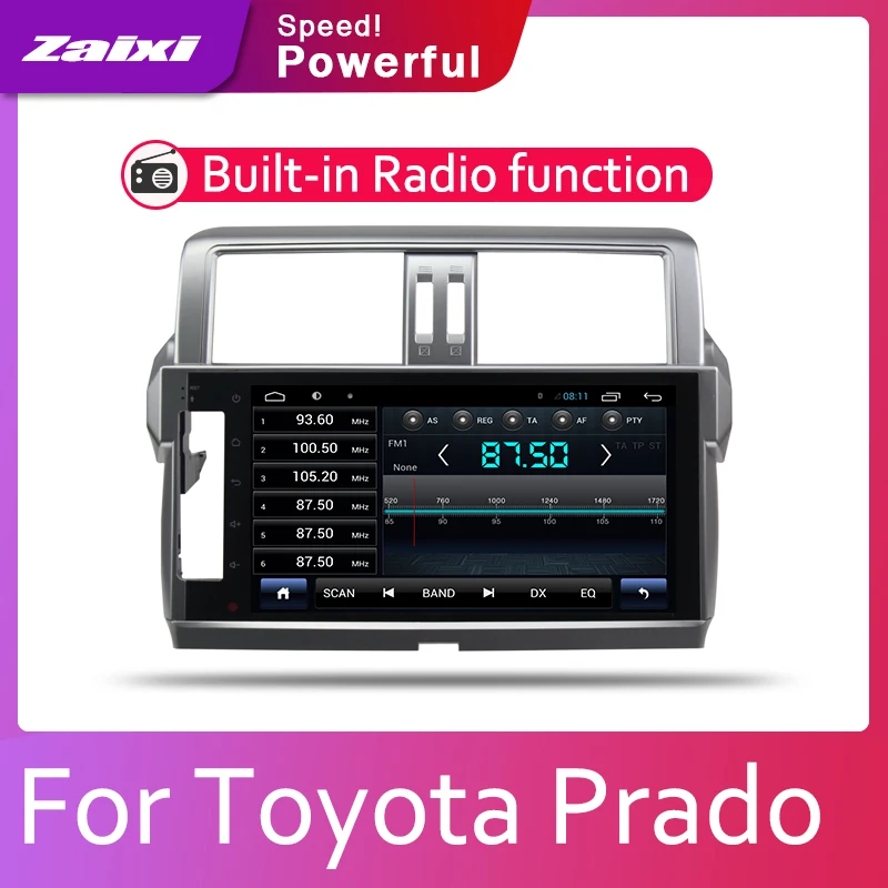 Автомобильный мультимедийный плеер для Toyota Land Cruiser Prado 150 2014 2015 2016 2017