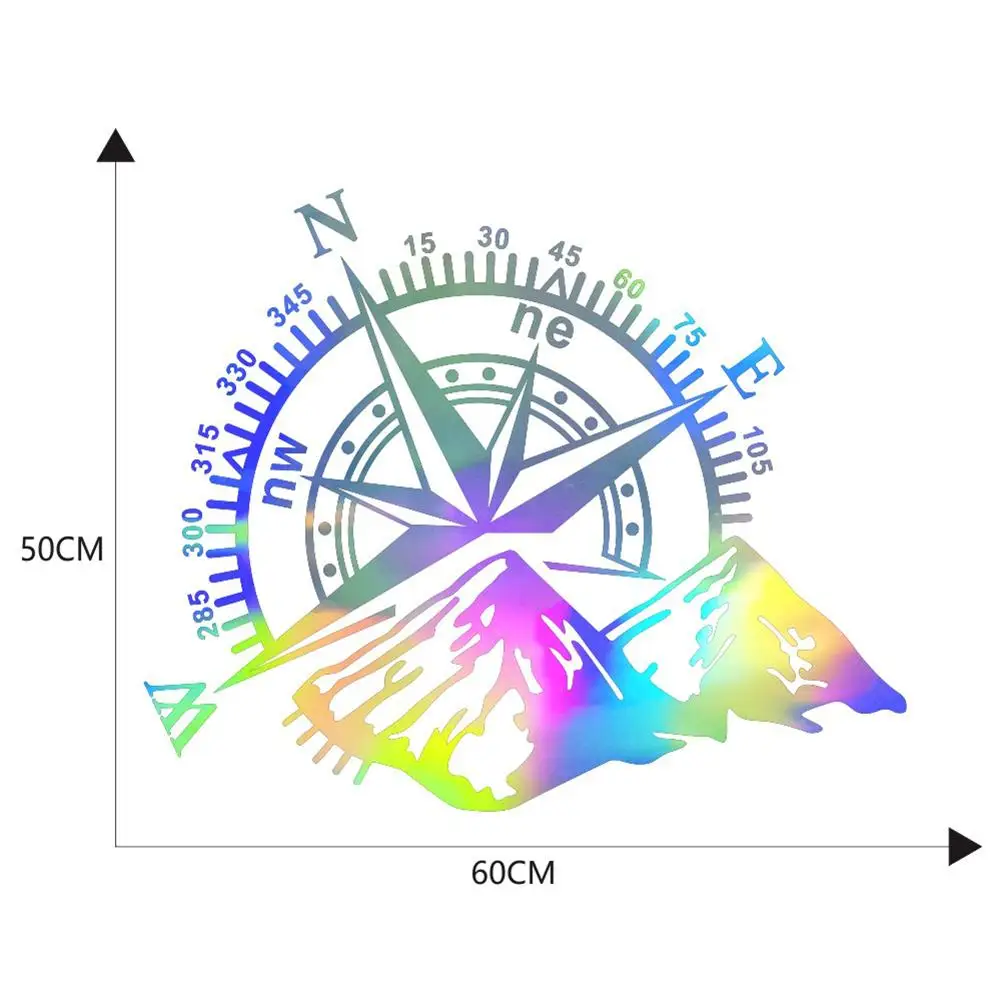 

D-1100 Laser PVC Mountain Compass Navigation Car Door Hood Body Decal Sticker
