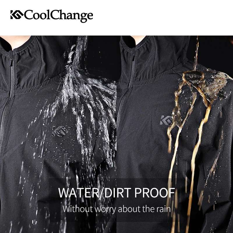 CoolChange Long Sleeve Cycling Jersey Set Mountain Road Bike Clothing Windproof Reflective Men Sportswear Bicycle Clothing Set