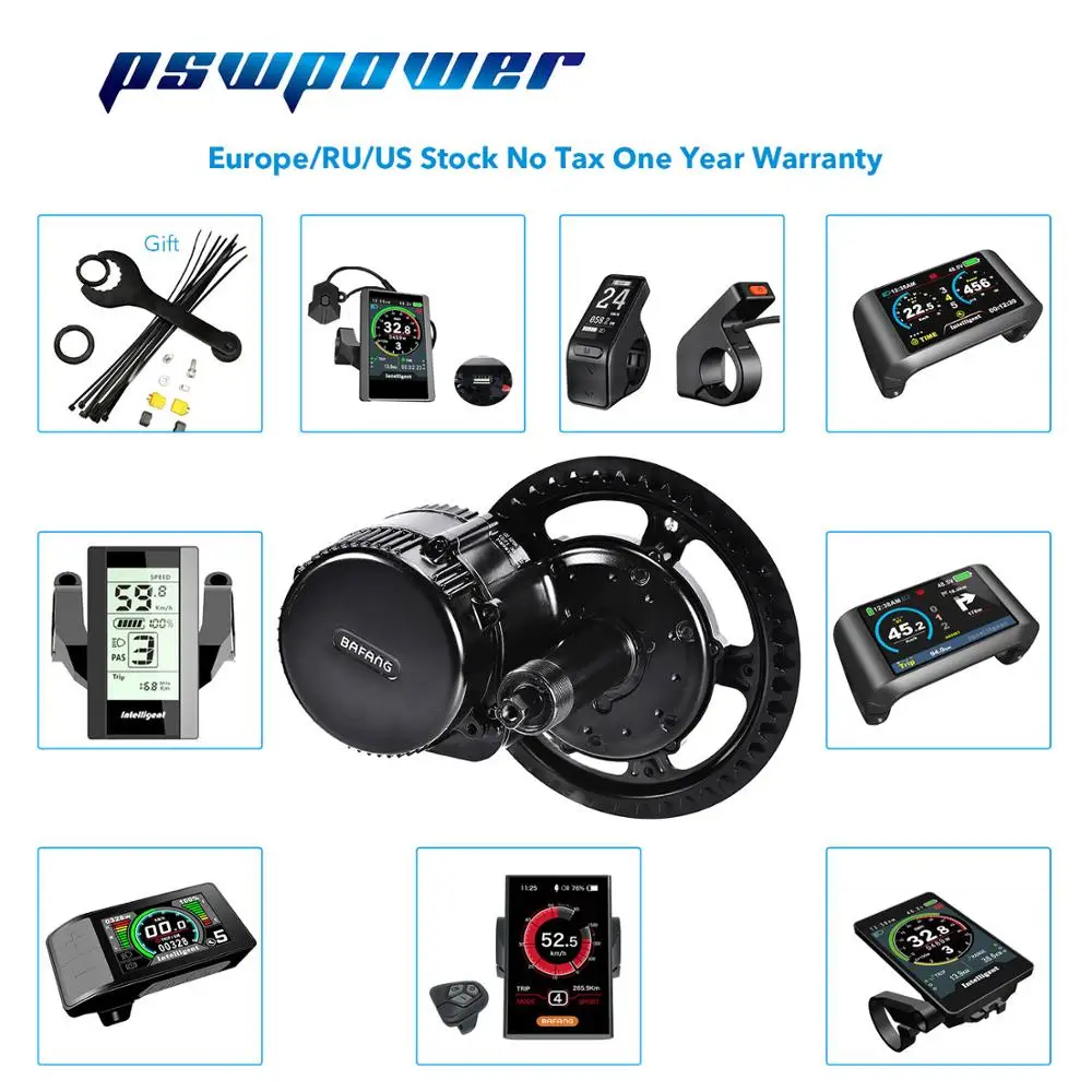 Bafang мотор BBS02B 48V750w 8fun середине приводной двигатель комплект для переоборудования