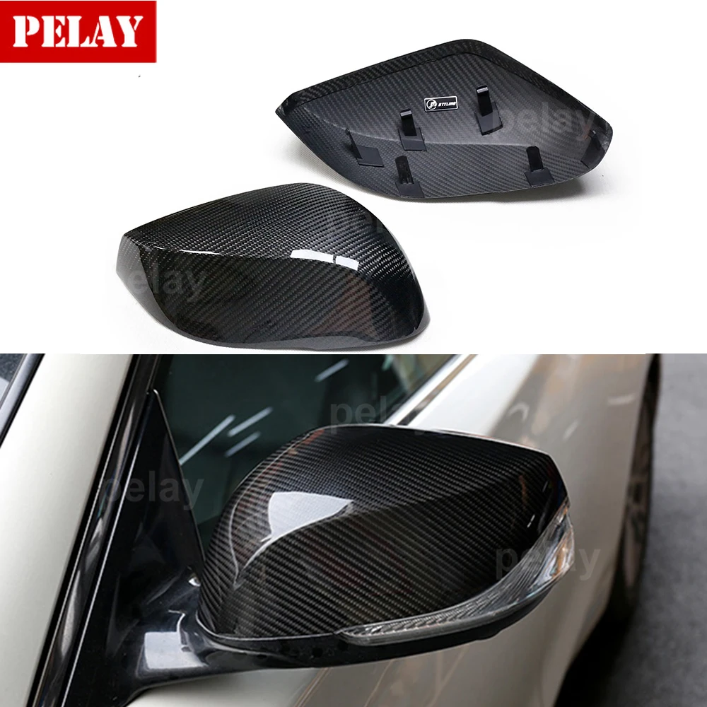 

Dry Carbon Rear View Mirror Replacement Style For Infiniti Q50 Q50S Q50L Q70 2014 2015 2016 - UP Q60 QX30 2016+ Dry Carbon Caps