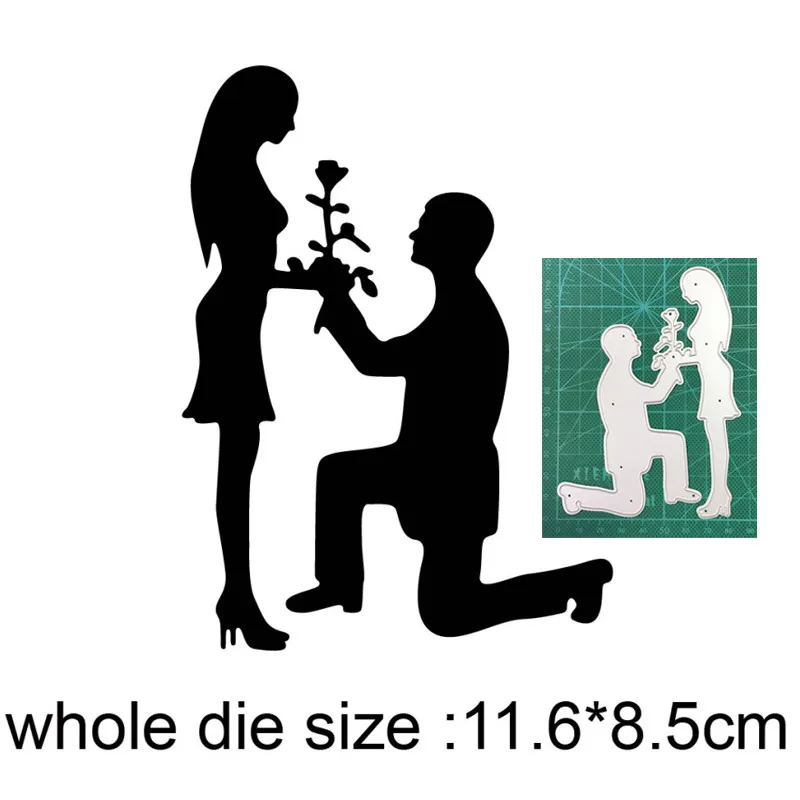 

Metal Cutting Dies Cut Mold Couple Flower Christmas dies Decoration Scrapbook Paper Craft Knife Mould Blade Punch Stencils dies