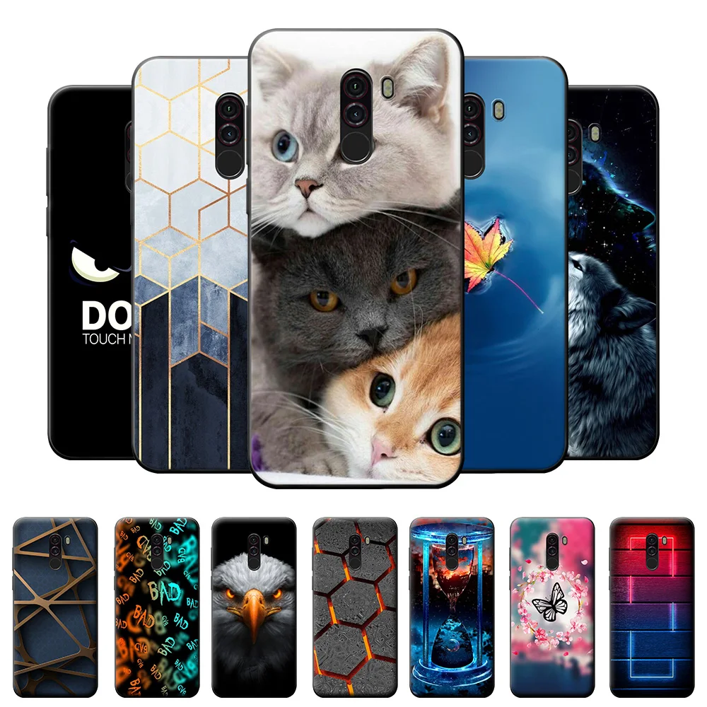 Чехол для Xiaomi Pocophone F1, силиконовый мягкий чехол для PocophoneF1, чехол для Xiaomi Pocophone F1, бампер из ТПУ, чехол для Xiaomi Pocophone F1