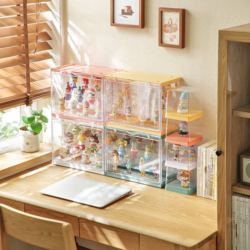 

Глухая коробка для хранения коробка Дисплей коробка Hand-Made модель стеллаж для хранения прозрачной пылезащитной шкаф