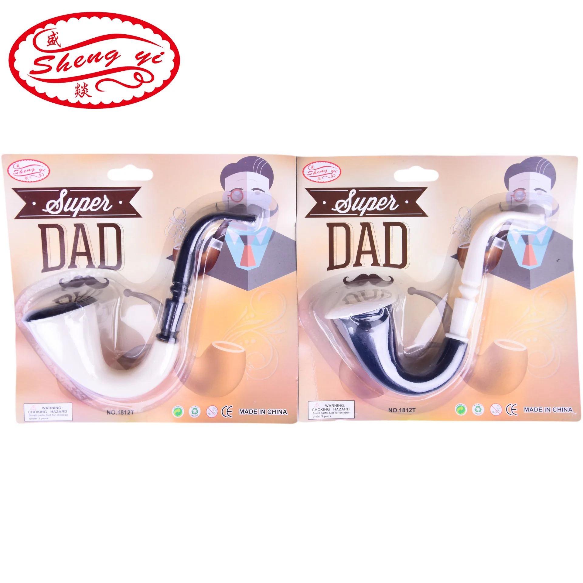 

SHENGYI 1Pcs Dad Pipe Props New Novelty Detective Pipe Costume Accessory Cosplay Photo Props Kids Toy Party Favors Tricky Toys