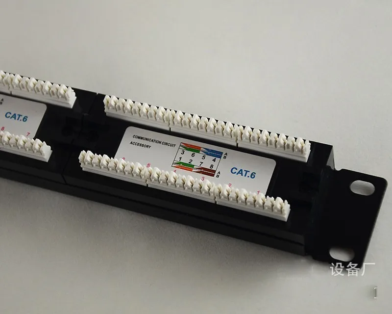 19in 1U шкаф стойка UTP 24 порта CAT6 патч-панель RJ45 сетевой кабель адаптер неэкранированный модульный Keystone Jack распределительная рамка