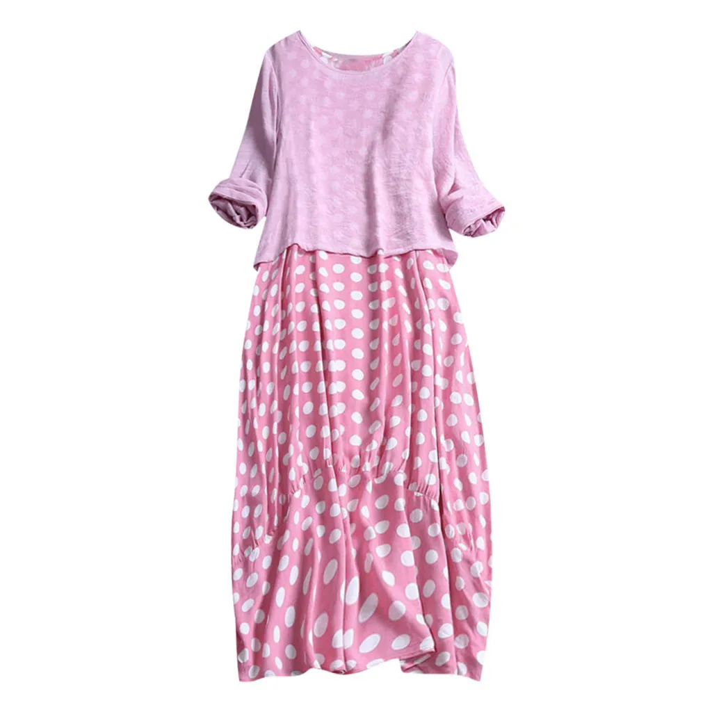 JAYCOSIN Женский комплект одежды в горошек из двух предметов пуловер с длинным