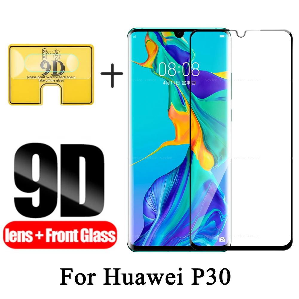 Закаленное стекло 2 в 1 для Huawei P20 P30 Lite Pro Mate 20lite защитная пленка объектива задней