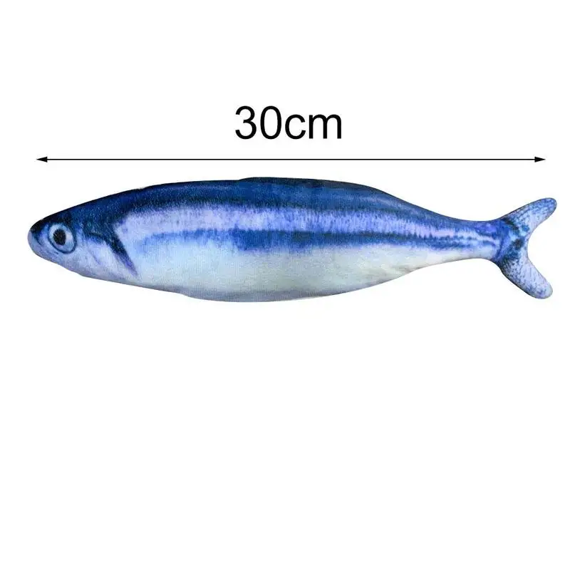 

30cm Electric Fish Cat Toy USB Charging Simualtion Plush Interactive Playing Toy Gift Chewing Catnip Toy Cat Fish For Dog F8L5