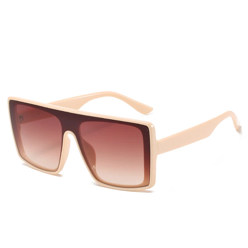 

2020 New Oversized Square Sunglasses Women Men One-piece Mirror Big Frame Sun Glasses Fashion Retro Lunette De Soleil Uv400