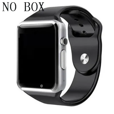 Silver Наручные часы A1 Bluetooth Смарт часы спортивные Шагомер с сим-камерой Smartwatch для Android смартфон Россия T15 хорошо чем GT08 - Цвет: Silver