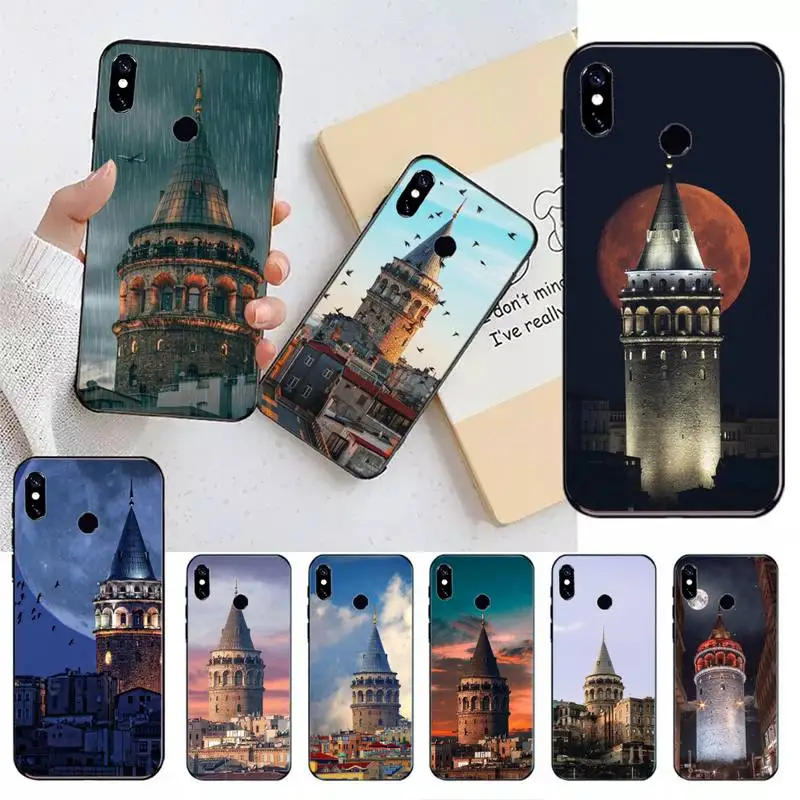 

Turkey Galata Kulesi Landmark building Phone Case For Xiaomi Redmi note 7 8 9 t max3 s 10 pro lite funda coque