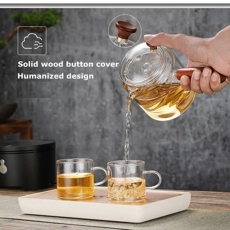 

Multi-purpose Tea Pot Boil Tea Ware Glass Steaming Teapot Gas Stove Glass Pot