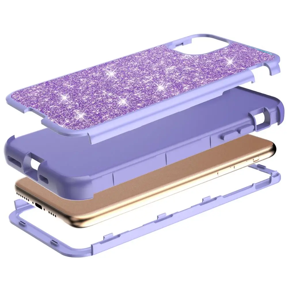Милый чехол для телефона iPhone 11 Pro роскошный блестящий 2019 противоударный Max 6 5