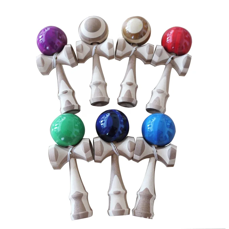 Профессиональные 18 см Kendama деревянные игрушки PU краска полоса бамбуковый узор умелое жонглирование мяч на открытом воздухе жонглирование игры мяч игрушки